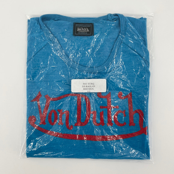 Von Dutch Baby Tee T-Shirt Y2K 2000s Large - Picture 7 of 11